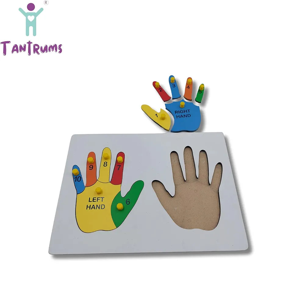 Tantrums Preschool Wooden Educational Puzzle for Kids Learning Helpful in Developing Hand Eye Concentration and Motor Skills with Self-Correcting Match