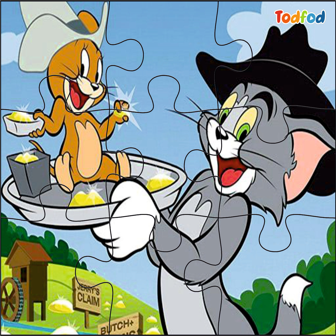 Wooden Jigsaw Puzzles - Tom & Jerry Anime Cartoon Characters