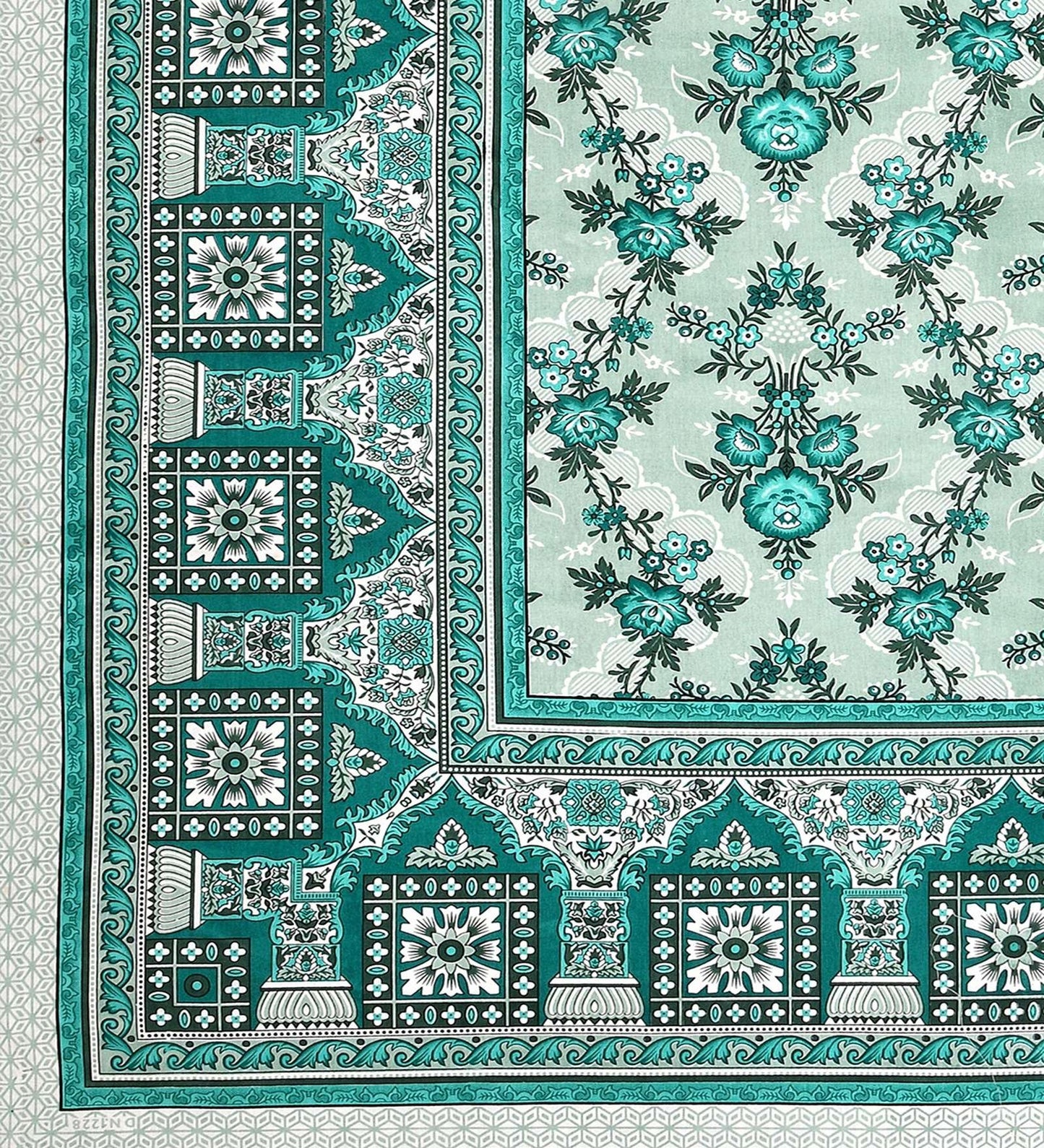 100% Pure Cotton Traditional Printed Bedsheet for Double Bed King Size Bedsheet with 2 Pillow Covers