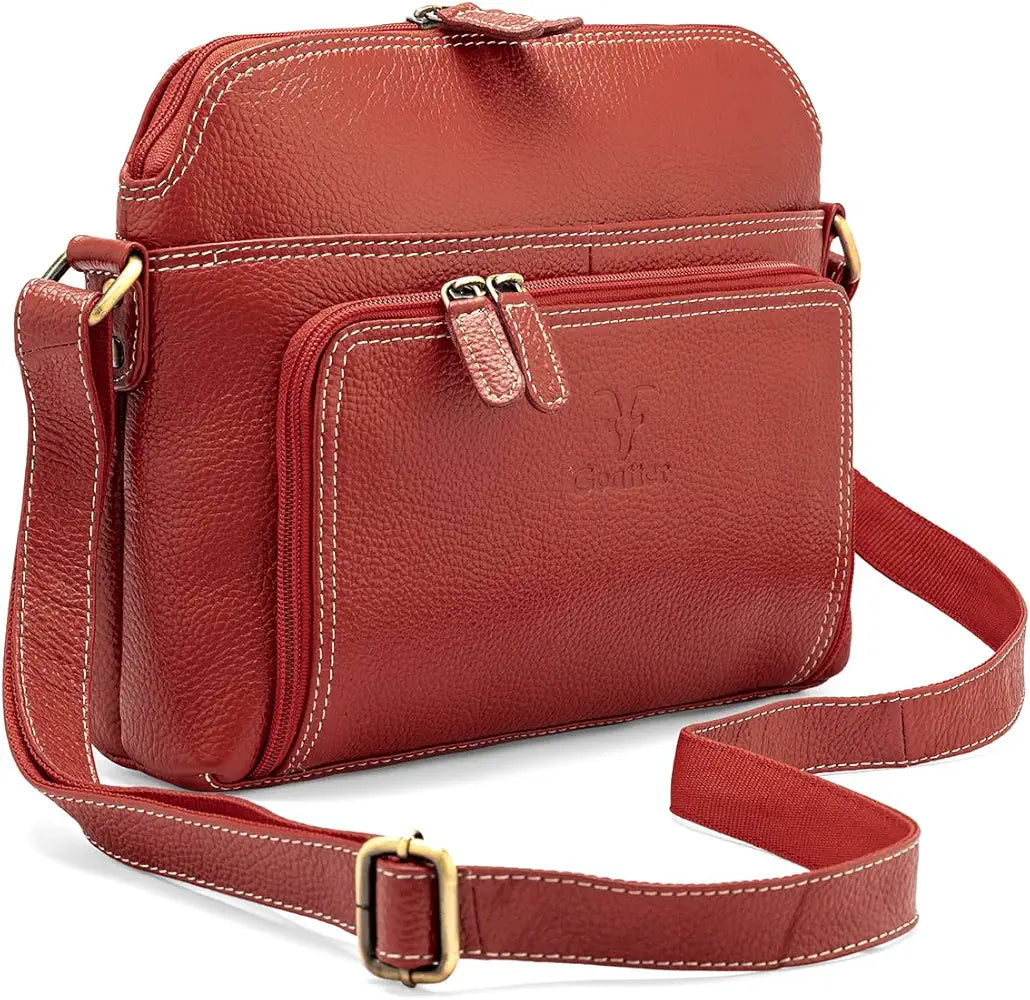Goatter Genuine Leather Casual Sling Bag for Girls and Women