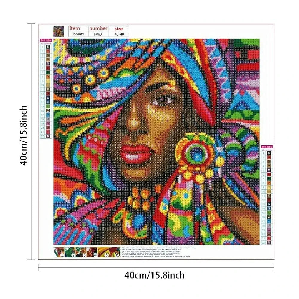 TREXEE DIY 5D Diamond Painting by Number Kits for Adults & Kids Full Drill Round Diamond Crystal Gem Art, Cross Stitch Crystal Rhinestone Embroidery Home Wall Decor Gift