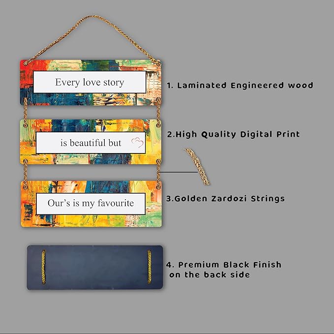Sehaz Artworks Home Decor Items Stylish Living Room Wall Hangings Decorative Items - 3-0005