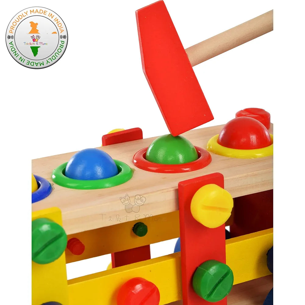 Trinkets & More - 2 in 1 DIY Screw Car Vehicle Hammer Ball | Reassembly Multifunction Building Blocks | Knock Tinker Toy | Educational Toy Kids 3+Years