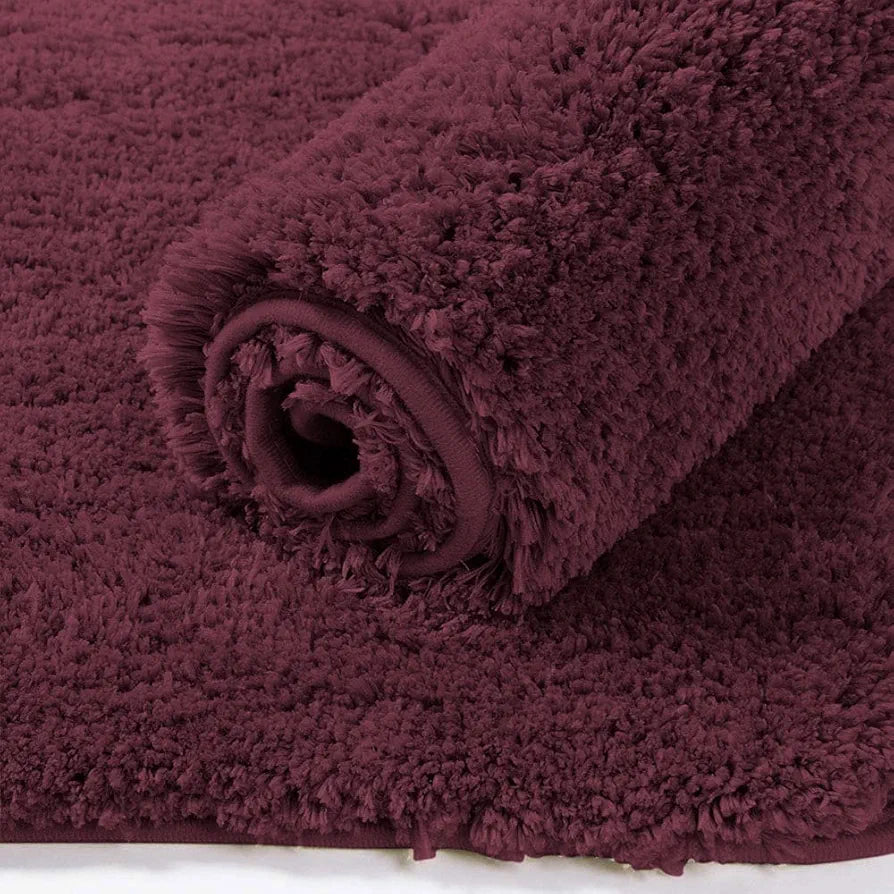 Luxe Home International Runner Super Soft Anti Skid Newman Rug For Bedroom Rectangular Colour Wine