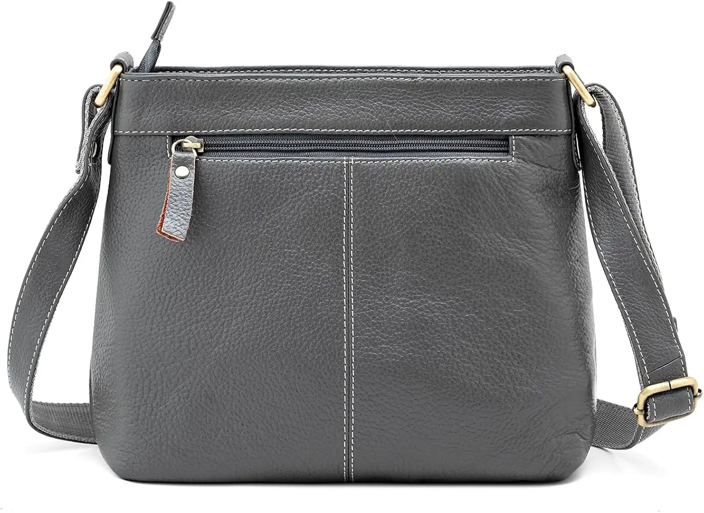 Goatter Genuine Soft Leather Multi Pocket 10" Inch Sling Cross-BodyBag for Girls And Women,