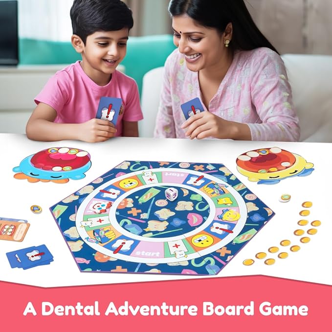 Bloomingo Board Game - Teeth or Treat | Exciting Dental Adventure Game for Kids & Adults