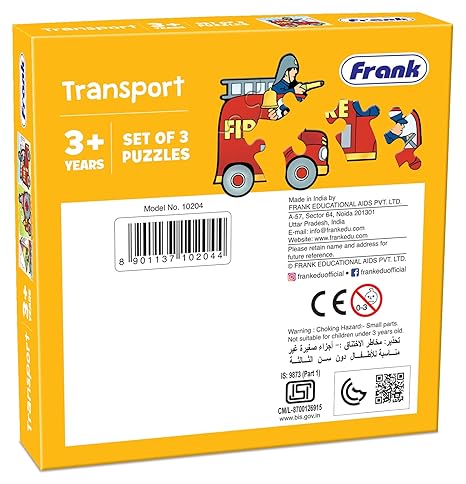 Frank Transport Theme Jigsaw Puzzle for Kids Above Educational for Focus and Memory - 10204