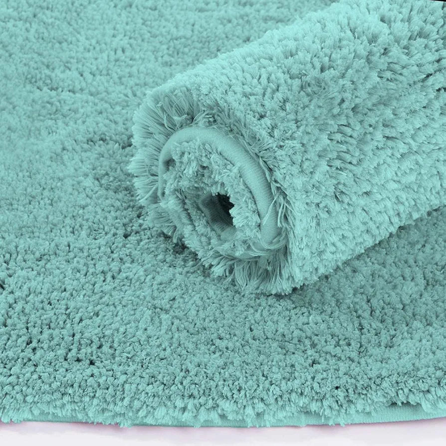 Luxe Home International Microfiber Runner Super Soft Non Slip Vegas Rugs For Bedroom 2X5 Ft Colour Aqua