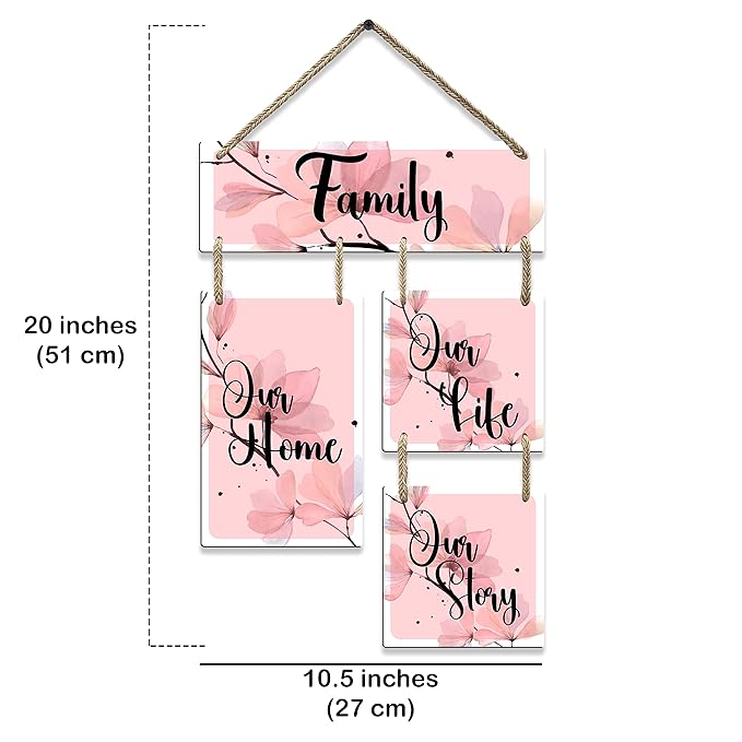 Sehaz Artworks Wooden Wall Hangings for Home Decoration Decorative Items for Home - 4-0032