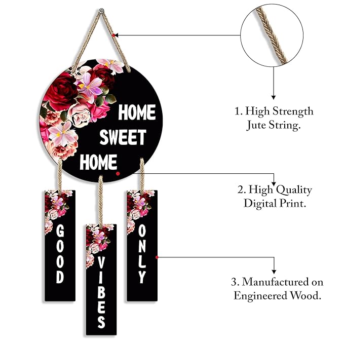 Sehaz Artworks Wall Hangings For Home Decoration Home Decor Items For Living Room Wood 23.62 Inch