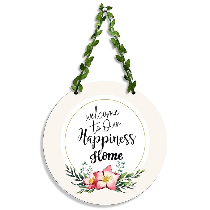 Sehaz Artworks Home Decor Items for Living Room Welcome Home Wall Hanging Only Wall -1-0020