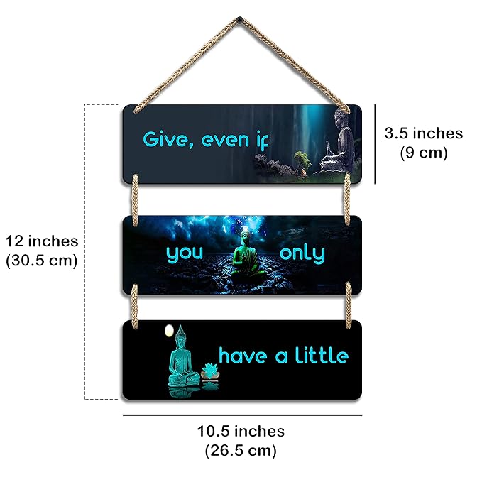Sehaz Artworks Buddha Wall Hangings for Home Decoration Home Decor Items -3-0013
