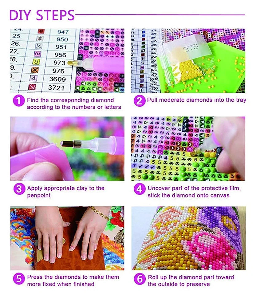 HASTHIP DIY 5D Diamond Painting by Number Kits Full Drill Rhinestone Embroidery Cross Stitch Pictures Arts Craft for Home Wall Decor,Peach Blossom Bridge-11.8x15.8In