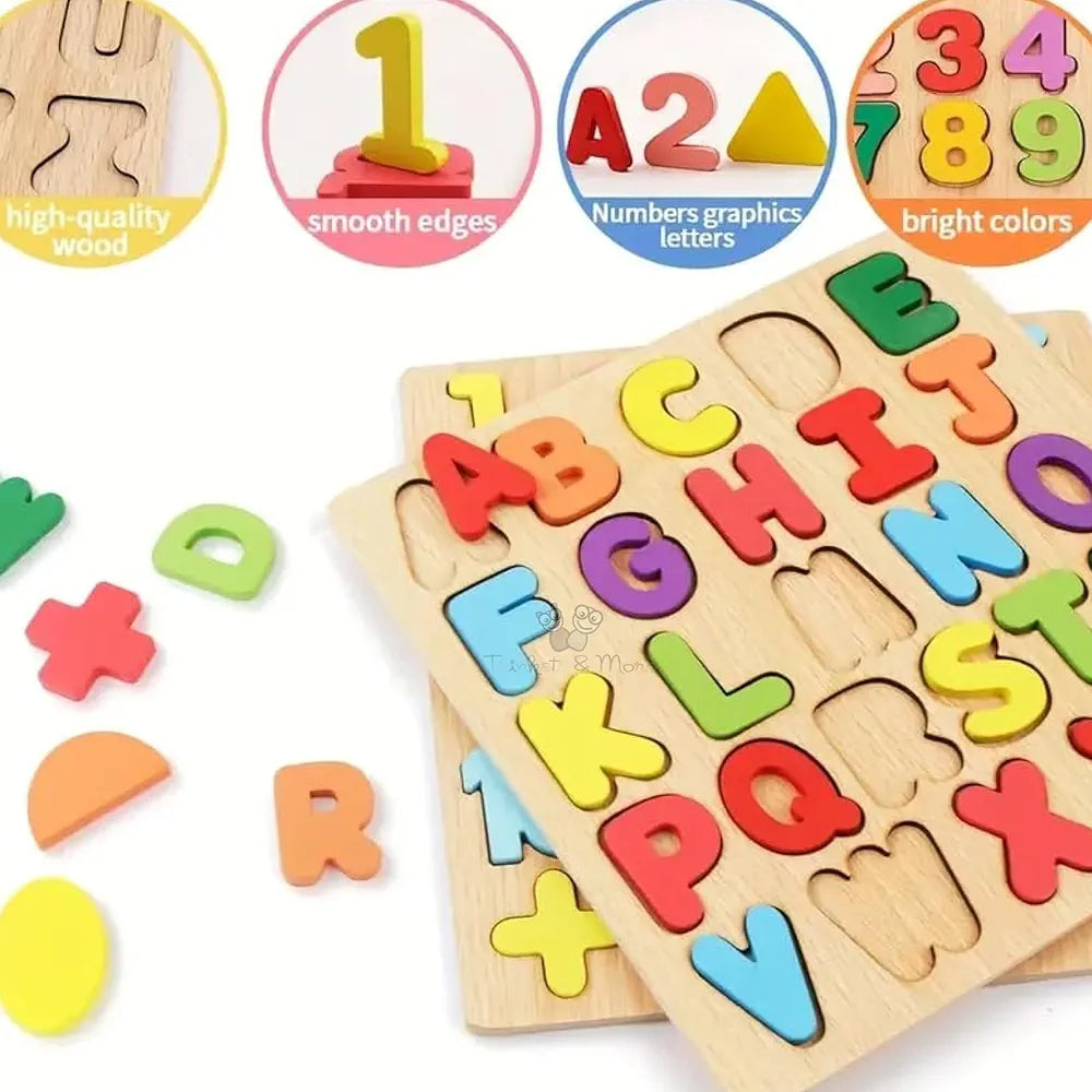 Trinkets & More 123 Numbers Puzzles Game Learning Board Maths Toy for Toddlers Preschoolers Early Educational 2+ Years