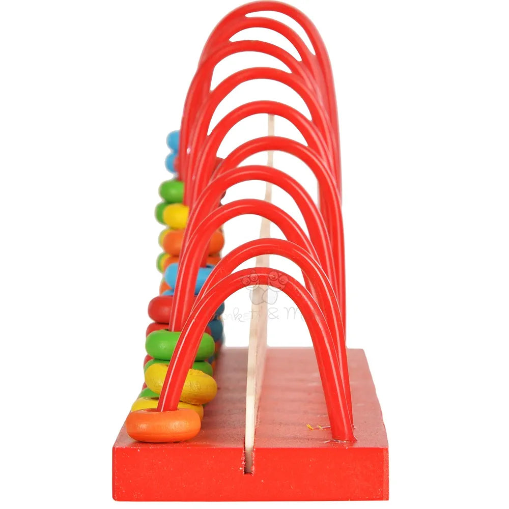 Trinkets & Moreยฎ - Wooden Calculation Shelf | Abacus Counting Addition Subtraction | Maths Learning Early Educational Kit Toy for Kids 3+ Years
