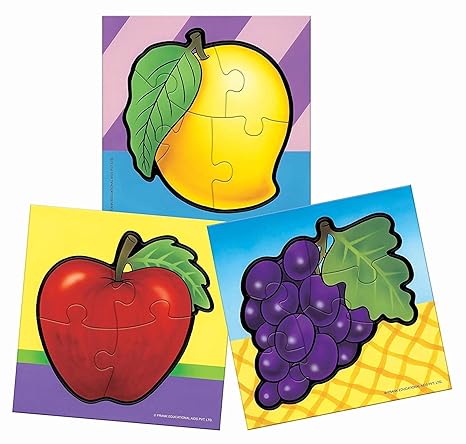 Frank Fruits A Set of 3 Jigsaw Puzzle for Kids Above Educational for Focus and Memory - 10209