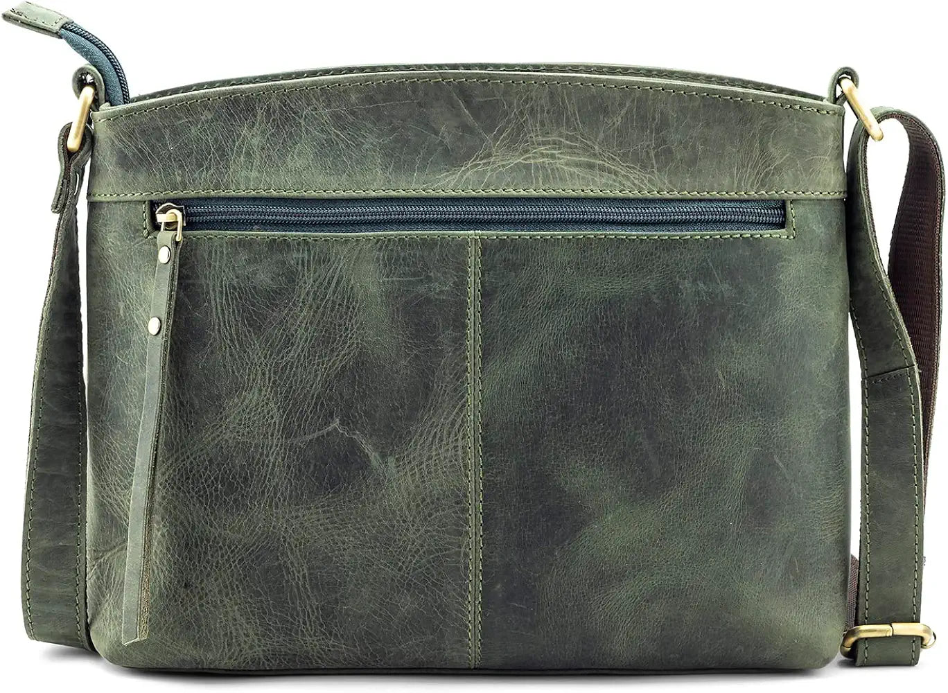 Goatter Hunter Leather 11.5" Crossbody Bag for Women,