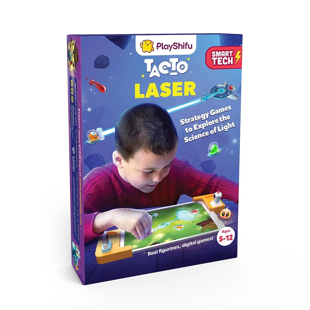 Shifu Tacto Laser - AR-Powered STEM Toy for Kids Age - Master The Physics of Light, Boost Critical Thinking Skills with Interactive Puzzles - Ideal Birthday Gift for Boys and Girls