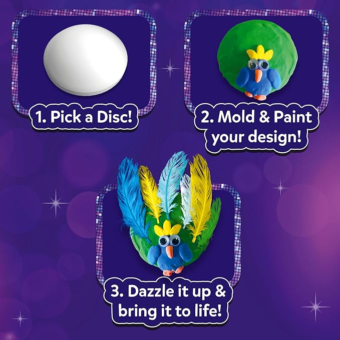 Skillmatics Art & Craft Activity Disc-o Art Mess Free Art & Craft Activity for Girls & Boys