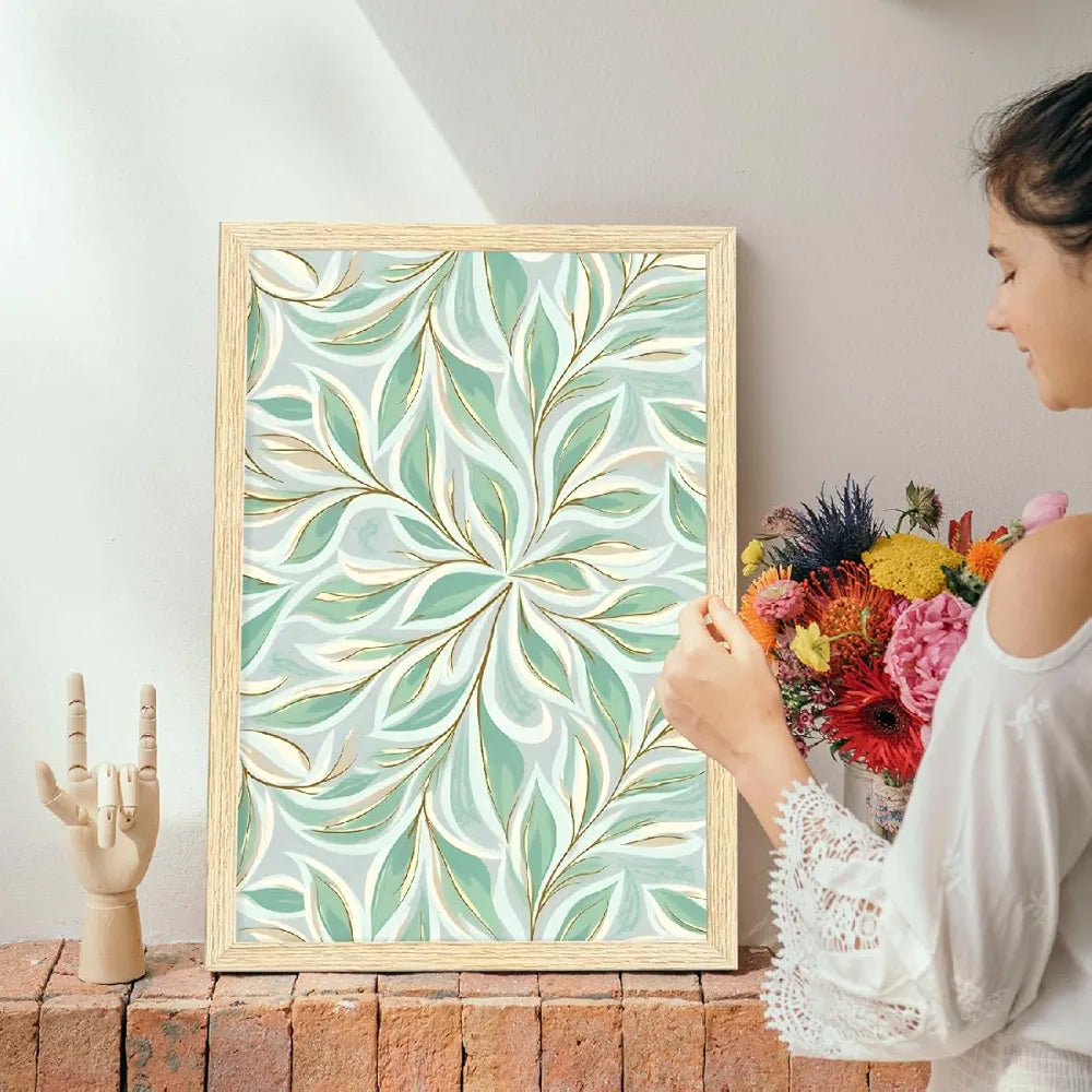 ArtX Paper Floral Art Paintings with Frame Flowers - 07 Set of 2