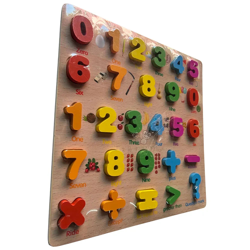Trinkets & More 123 Numbers Puzzles Game Learning Board Maths Toy for Toddlers Preschoolers Early Educational 2+ Years
