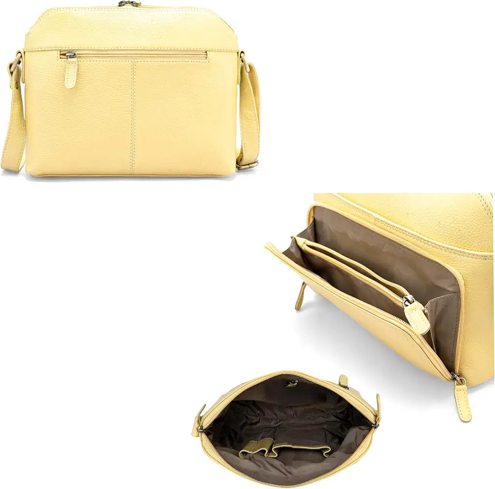 Goatter Genuine Leather Casual Sling Bag for Girls and Women