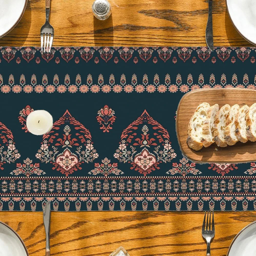 Ishro Home Premium Table Runner Colour The Blue