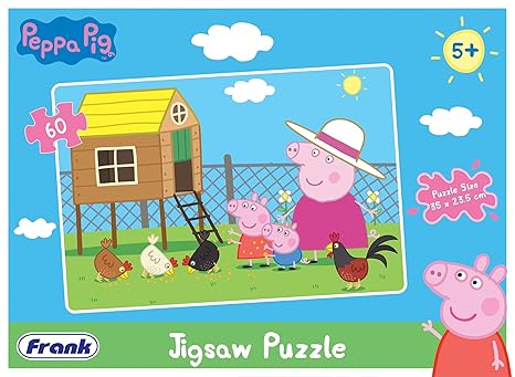 Frank Peppa Pig Jigsaw Puzzle (60 Pieces) for Kids for Focus and Memory - 60405