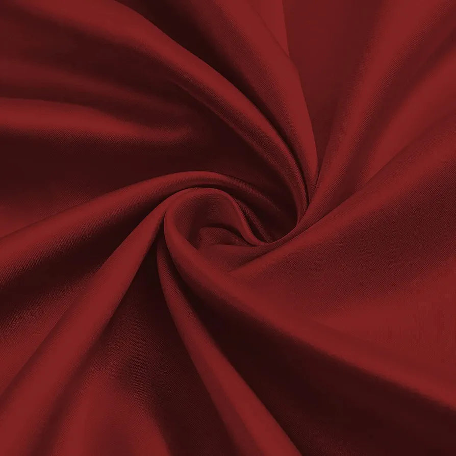 Divine Casa Semi Blackout Window Curtain 5 Feet Colour Cherry Red Super Satin Fabric Sunblock Light Filtering Panel with Metal Grommets (Pack of 1)