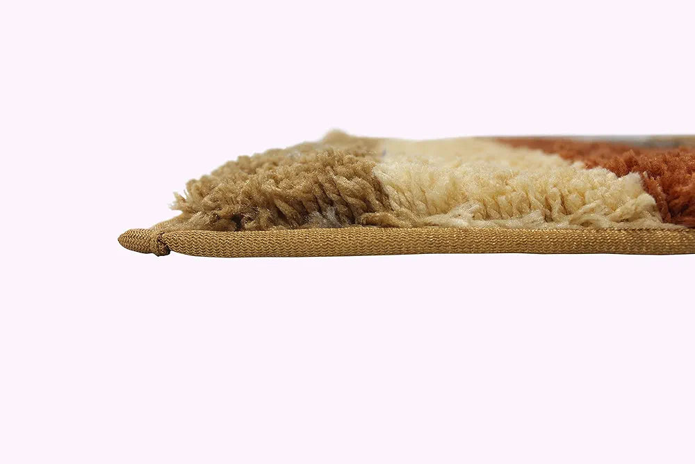 Luxe Home Jericho Runner 2500 Gsm Super Soft Microfiber Anti-Skid Washable Runner Colour Cinnamon 2x5 Feet