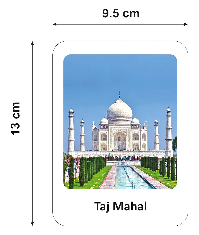 Gurukanth® Premium Wonders of The World Flash Cards for Kids Early Learning | Easy & Fun Way of Learning 1 Year to 6 Years Babies Smart Toys