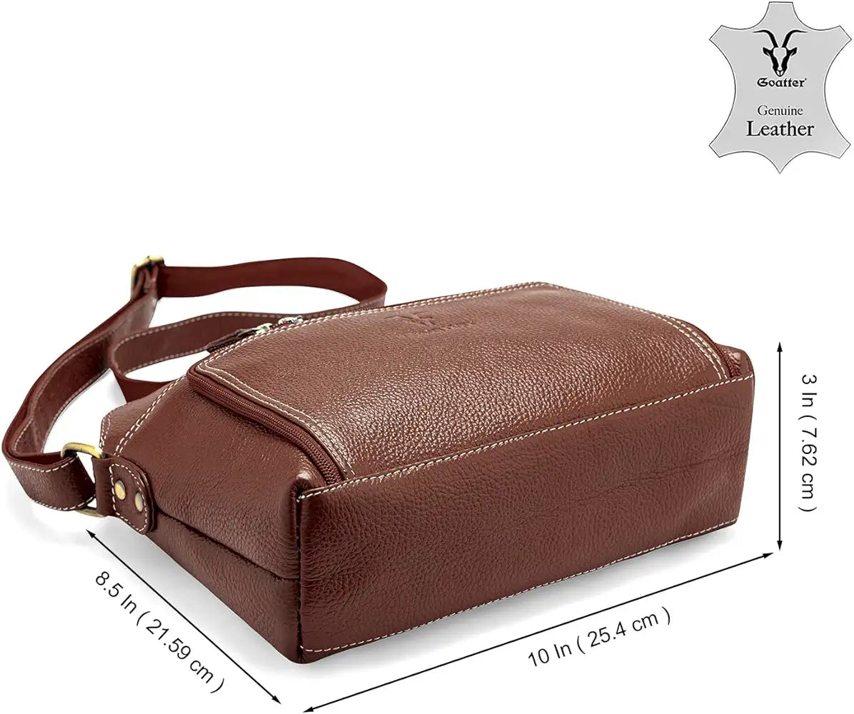Goatter Genuine Leather Casual Sling Bag for Girls and Women