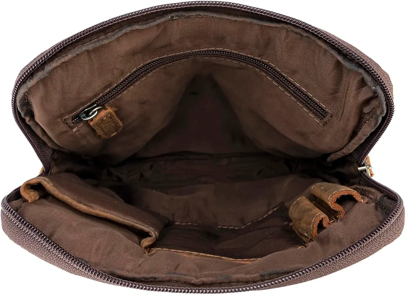 Goatter Genuine Leather Slim Design Multi Pocket 11" Inch Messenger Sling Bag For Men,