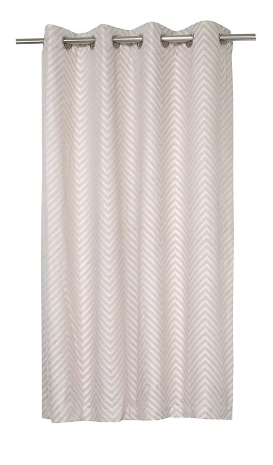 Saral Home Chevron Designer Curtains Beige
