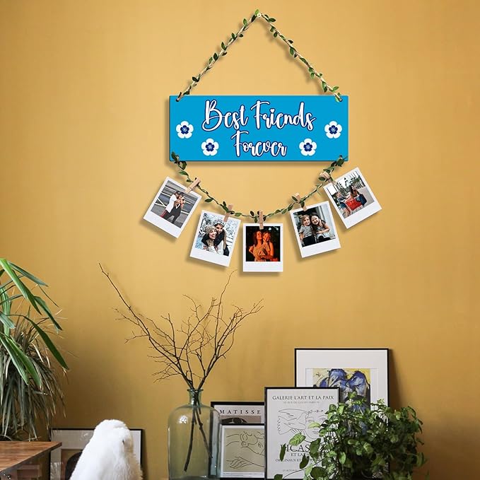 Sehaz Artworks Photo Frames for Wall Decoration Wooden Clips for Photo Hanging