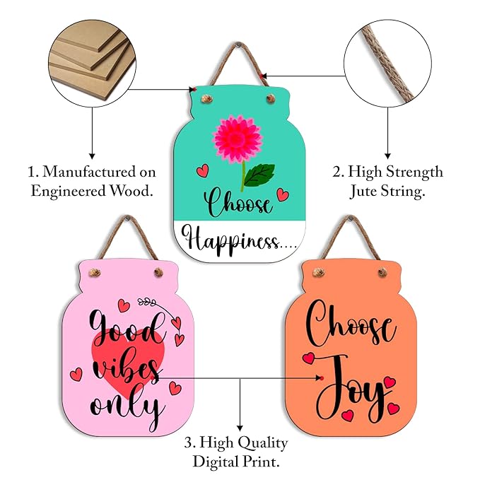 Sehaz Artworks Home Decor Items for Living Room Wooden Wall Hangings Home Decoration Items Stylish