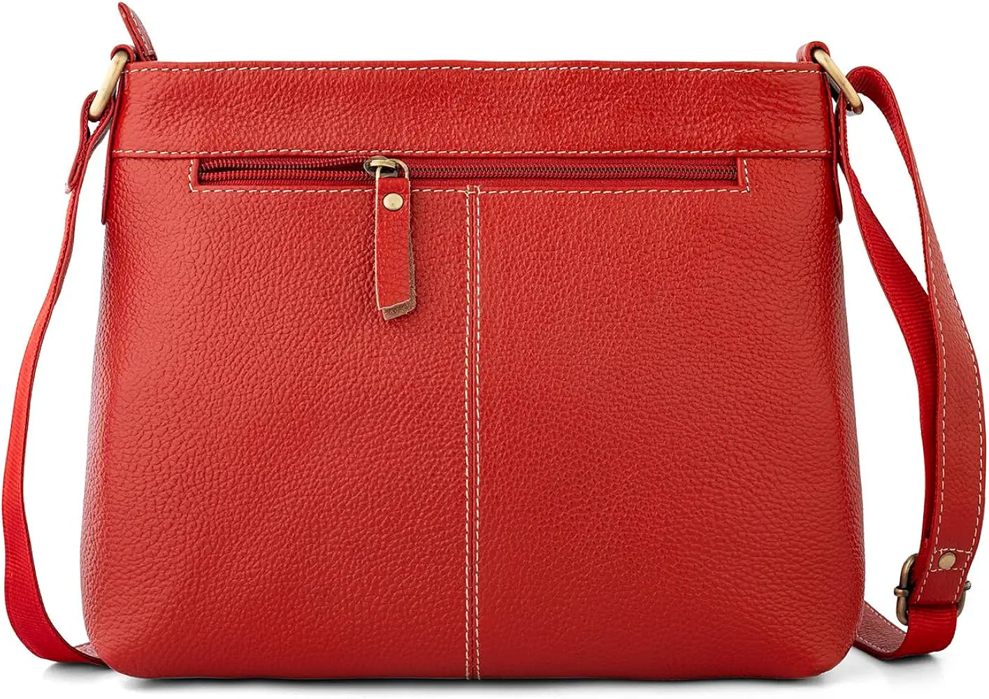 Goatter Genuine Soft Leather Multi Pocket 10" Inch Sling Cross-BodyBag for Girls And Women,
