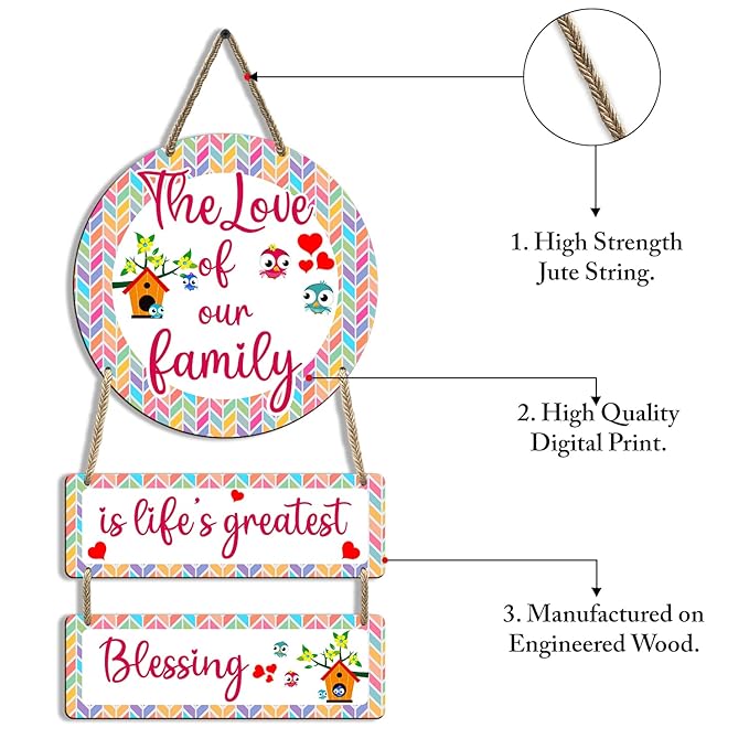 Sehaz Artworks Home Decor Items for Living Room Wooden Wall Hangings for Decoration Items Stylish