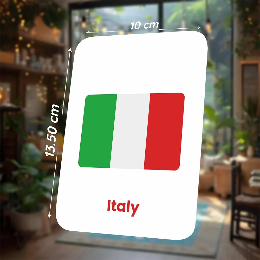 SPARTAN KIDS World Country Flags Flash Cards for Kids Creative_Thinking | 27 Early Learning Flash Cards Easy & Fun Way of Learning 1 Year to 6 Years Babies
