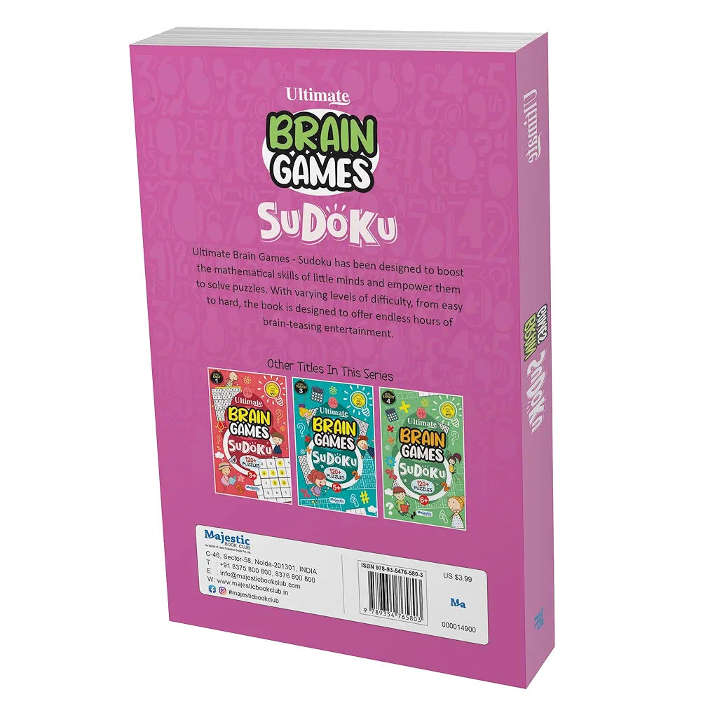 Sudoku Level 2 Medium for Kids - Ultimate Brain Games: 120+ Challenging Puzzles to Enhance Cognitive Skills - | The Book Tree Books