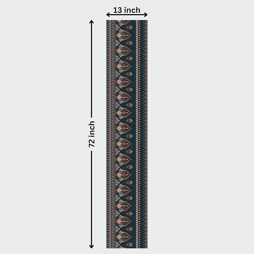 Ishro Home Premium Table Runner Colour The Blue
