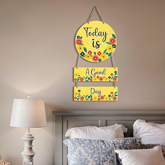 Sehaz Artworks Wooden Wall Hangings for Home Decoration Home Decor Items for Living Room Positive Quotes