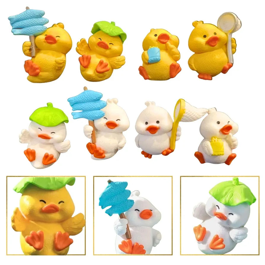 Satyam Kraft Resin 1 Set Duck Miniature Figurines