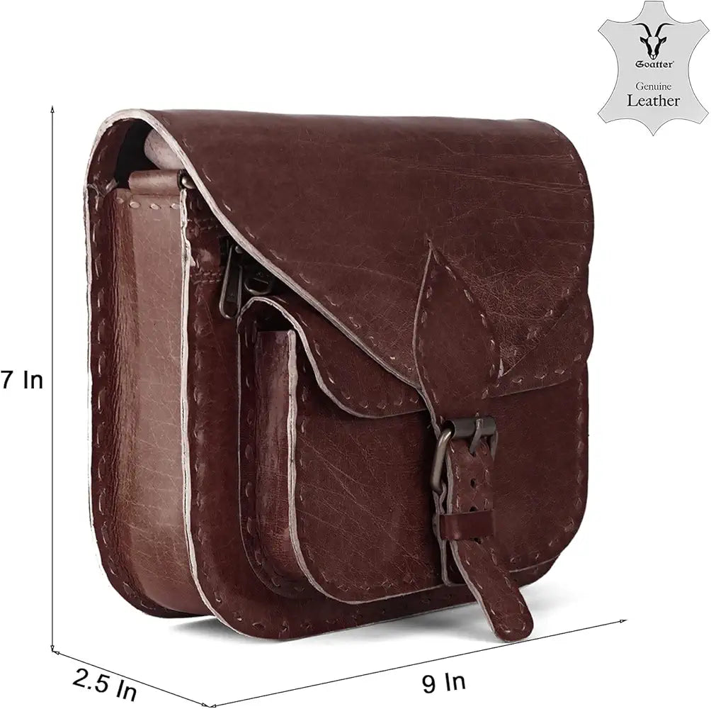 Goatter Genuine Leather Crossbody Sling Bag For Women