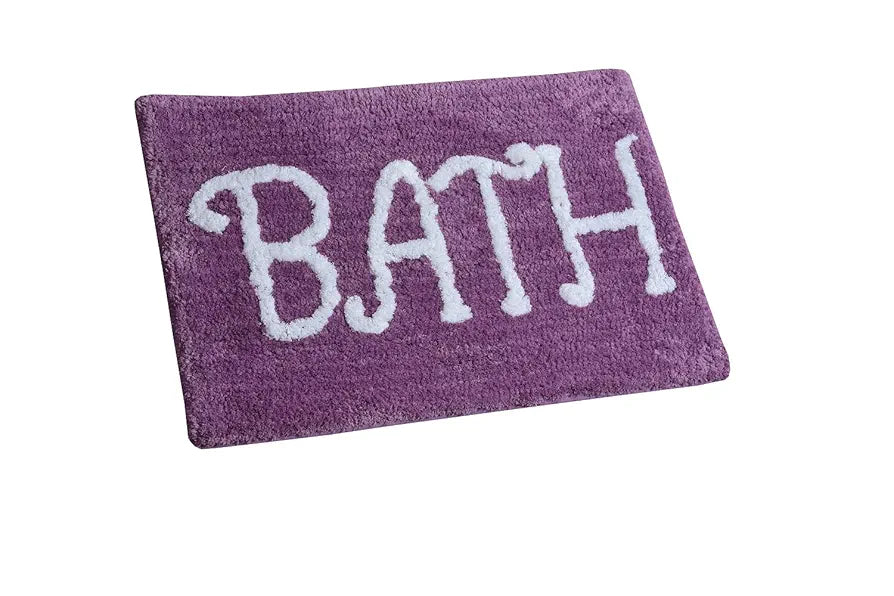Aerohaven Modern Anti Slip Bathmat Wine Colour Microfiber