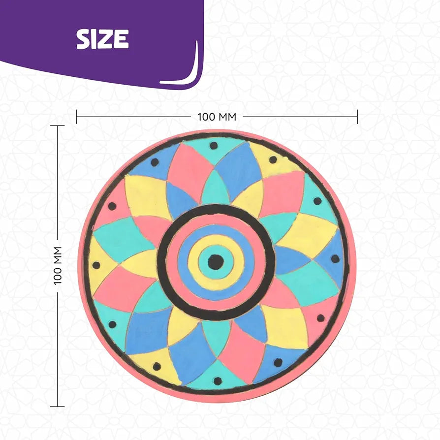 SPARTAN KIDSยฎ Mandala Art Kit Age 3+ | Create 6 Beautiful Mandalas | Art Kit with Mandala Drawing for Kids 6-12 & Craft Kit for Girls 9-12 | Mandala Art Kit for Adults