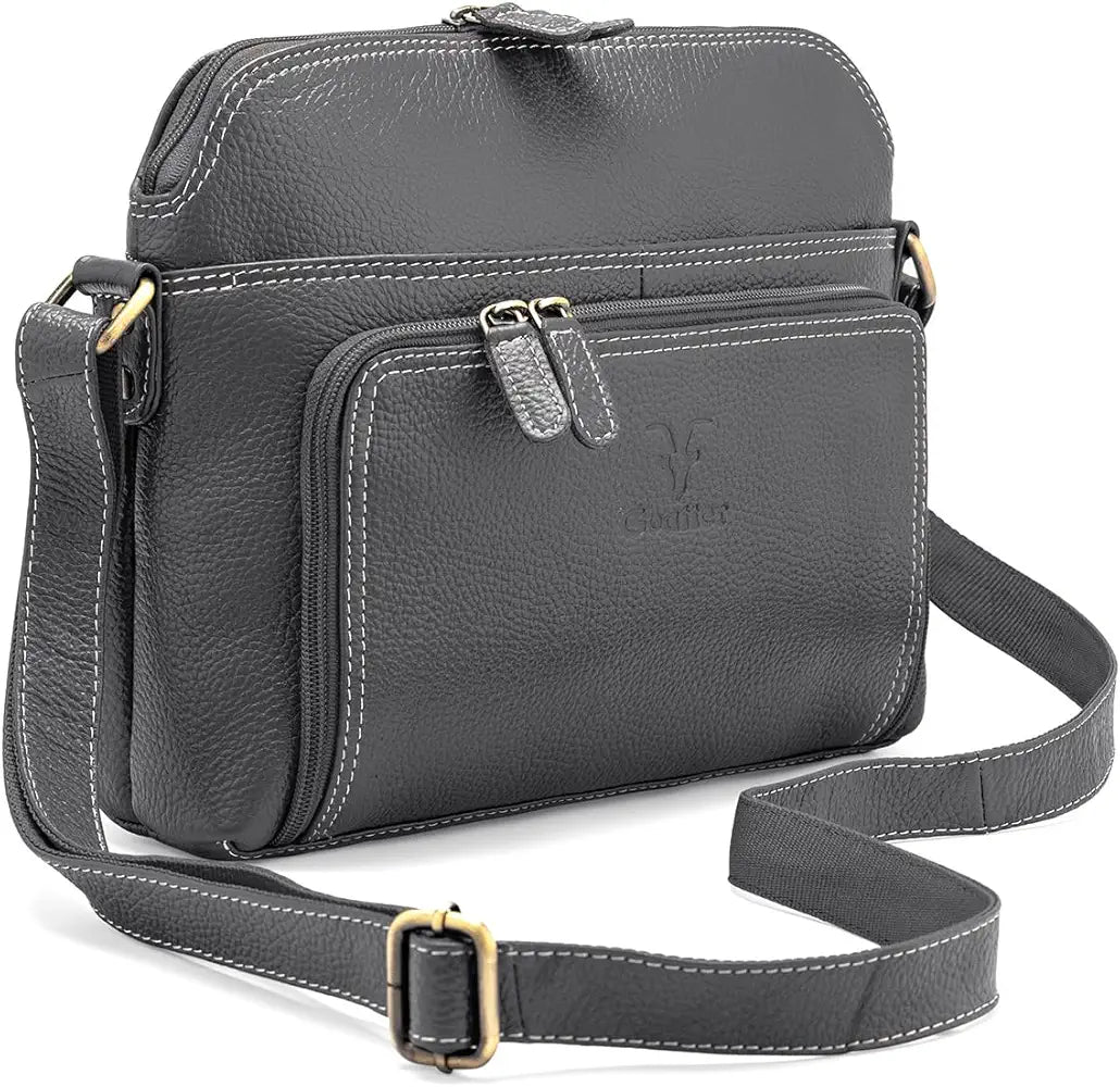 Goatter Genuine Leather Casual Sling Bag for Girls and Women