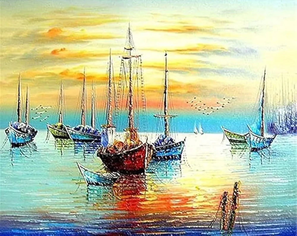 TULIP N TURTLE Ship Diy Acrylic Paint By Number Kit For Adults Kids Beginner Number Painting Kit Diy Canvas Painting By Number. Wall Decoration Diy Painting Kit For Adults,Multi-Coloured