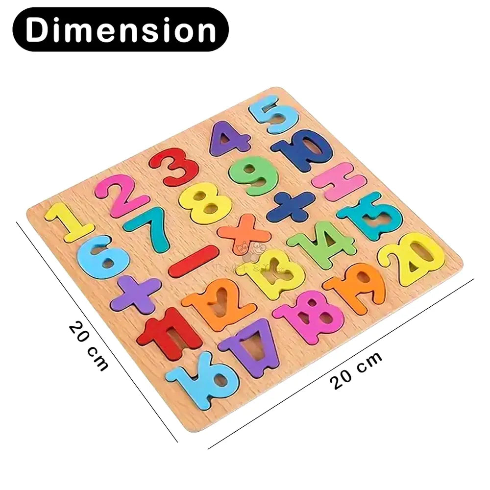 Trinkets & More 123 Numbers Puzzles Game Learning Board Maths Toy for Toddlers Preschoolers Early Educational 2+ Years