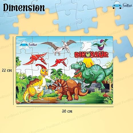 FunBlast Dinosaur Jigsaw Puzzle for Kids Jigsaw Puzzle for Kids